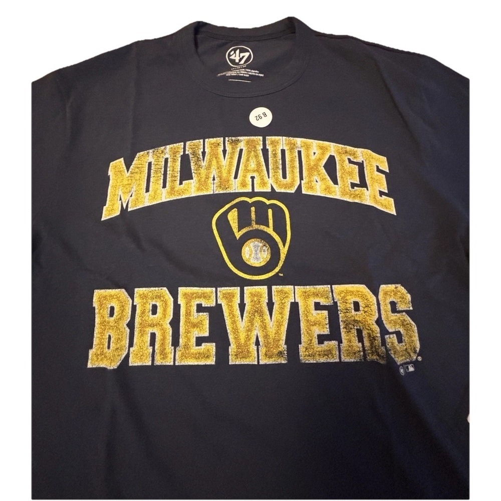 Milwaukee Brewers‎ Men's Blue MLB Baseball T-Shirt - '47 Brand - Medium - Picture 2 of 4